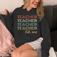 Vintage Teacher Established 2018 Graduation Men Unisex Hoodie