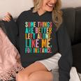 Vintage Some Things Are Better Left Alone Introverts Unisex Hoodie