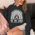 I Wear In Memory Of Dad Lung Cancer Awareness Ribbon Unisex Hoodie