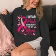 I Wear Pink In Memory Of My Mom Breast Cancer Awareness Unisex Hoodie