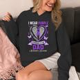I Wear Purple In Memory Of My Dad Alzheimer's Awareness Unisex Hoodie