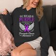 I Wear Purple In Memory Of My Dad Pancreatic Cancer Unisex Hoodie