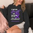 I Wear Purple In Memory Of My Husband Overdose Awareness Unisex Hoodie I Wear Purple In Memory Of My Husband Overdose Awareness Unisex Hoodie