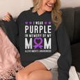 I Wear Purple In Memory Of My Mom Alzheimer's Awareness Day Unisex Hoodie