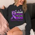 I Wear Purple In Memory Of My Mom Alzheimers Awareness Unisex Hoodie