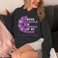 I Wear Purple In Memory Of My Mom Pancreatic Cancer Ribbon Unisex Hoodie I Wear Purple In Memory Of My Mom Pancreatic Cancer Ribbon Unisex Hoodie