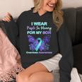 I Wear Purple In Memory For My Son Overdose Awareness Unisex Hoodie I Wear Purple In Memory For My Son Overdose Awareness Unisex Hoodie