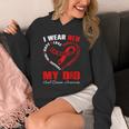 I Wear Red In My Memory Of My Dad Heart Disease Awareness Unisex Hoodie