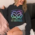 I Wear Teal & Purple Memory Of My Brother Suicide Prevention Unisex Hoodie I Wear Teal & Purple Memory Of My Brother Suicide Prevention Unisex Hoodie