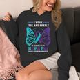 I Wear Teal And Purple In Memory Of My Nephew Unisex Hoodie