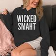 Wicked Smaht Boston Accent Graduation Tee Unisex Hoodie