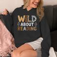 Wild About Reading Animal Bookworm Library Book Lover Reader Unisex Hoodie Wild About Reading Animal Bookworm Library Book Lover Reader Unisex Hoodie