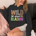 Wild About Reading Library Day Reading Books & Bookworm Unisex Hoodie