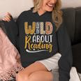 Wild About Reading Lover Bookworm Library Teacher Zoo Animal Unisex Hoodie