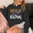 WILD ABOUT READING Reading Books Bookworm Library Day Unisex Hoodie