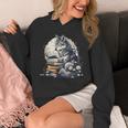 Wolf Reading Book Librarian Library Wolves Unisex Hoodie