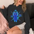Yk2 Grunge Earthy Blue Cat With Stars Tomboy 90s Nostalgia Unisex Hoodie Yk2 Grunge Earthy Blue Cat With Stars Tomboy 90s Nostalgia Unisex Hoodie