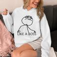 Like A Boss Rage Comic Meme Classic Internet Nostalgia Tee Unisex Hoodie
