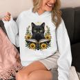 Cat For Women Book Lover Cute Cat And Book Unisex Hoodie