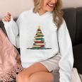 Christmas Tree Of Books Holiday Unisex Hoodie Christmas Tree Of Books Holiday Unisex Hoodie