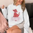 Clifford The Big Red Dog Pink Text With Bow Illustrated Book Unisex Hoodie Clifford The Big Red Dog Pink Text With Bow Illustrated Book Unisex Hoodie
