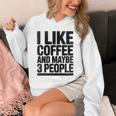 I Like Coffee & May Be 3 People Coffee Lover Introvert Unisex Hoodie I Like Coffee & May Be 3 People Coffee Lover Introvert Unisex Hoodie
