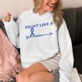 Colon Cancer Awareness Month Memory Loss Blue Ribbon Unisex Hoodie