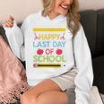 Cool Stylish Happy Last Day Of School Shirt Graduation Unisex Hoodie