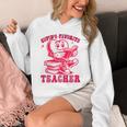 Cupid's Favorite Teacher Valentines Day Heart Book Lover Unisex Hoodie Cupid's Favorite Teacher Valentines Day Heart Book Lover Unisex Hoodie