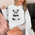 Cute Introvert Vibes – Panda Hello & Goodbye Unisex Hoodie