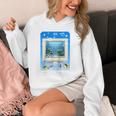 Frutiger Aero Aesthetic Tech Computer Aquarium Tarot Card Raglan Baseball Tee Unisex Hoodie