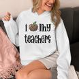 I Heart My Teachers I Love My Teachers Graduation Kids Teens Unisex Hoodie