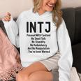 INTJ Rules Architect Personality Type Introvert Unisex Hoodie