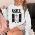 Irony Sarcasm Introvert Dry Humor Cartoon Comic Geek Nerd Unisex Hoodie