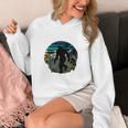 Just Me And My Yeti Retro Sunset Mountain Hiking Introvert Unisex Hoodie Just Me And My Yeti Retro Sunset Mountain Hiking Introvert Unisex Hoodie