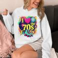 I Love The 70s Retro Cassette Roller Vinyl Nostalgia Vibes Premium Tri-Blend Unisex Hoodie