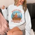 Quiet Girl Productive World Introvert Office Staff Secretary Unisex Hoodie