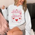 Read Your Heart Out Valentine Reading Book Lover Teacher Premium Tri-Blend Unisex Hoodie