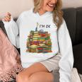Reading Books Librarian Reader Nerd I'm Ok Teacher School Unisex Hoodie