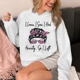 I Came I Saw I Had Anxiety So I Left Messy Bun Introvert Unisex Hoodie I Came I Saw I Had Anxiety So I Left Messy Bun Introvert Unisex Hoodie