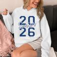 Senior 2026 Graduation Varsity Navy Blue On The Back Unisex Hoodie