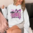 Senior 2027 Class Of 2027 Coquette Girl Pink Graduation 2027 Unisex Hoodie