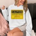 A Simple Yellow Warning Sign For Introvert Unisex Hoodie A Simple Yellow Warning Sign For Introvert Unisex Hoodie