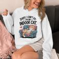 Sorry I Can’t Go I’m An Indoor Cat Couch Introvert Cat Unisex Hoodie
