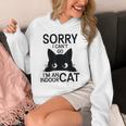 Sorry I Can't Go I'm An Indoor Cat Introvert Cats Unisex Hoodie