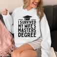 I Survived My Wife's Masters Degree Graduation Class Of 2025 Unisex Hoodie