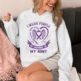 Wear Purple In Memory Of My Aunt Pancreatic Cancer Awareness Unisex Hoodie