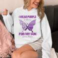 I Wear Purple In Memory For My Son Epilepsy Awareness Ribbon Unisex Hoodie