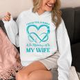 I Wear Teal & Purple In Memory Of My Wife Unisex Hoodie