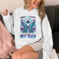 I Wear Teal Purple In Memory Of My Dad Suicide Awareness Unisex Hoodie
